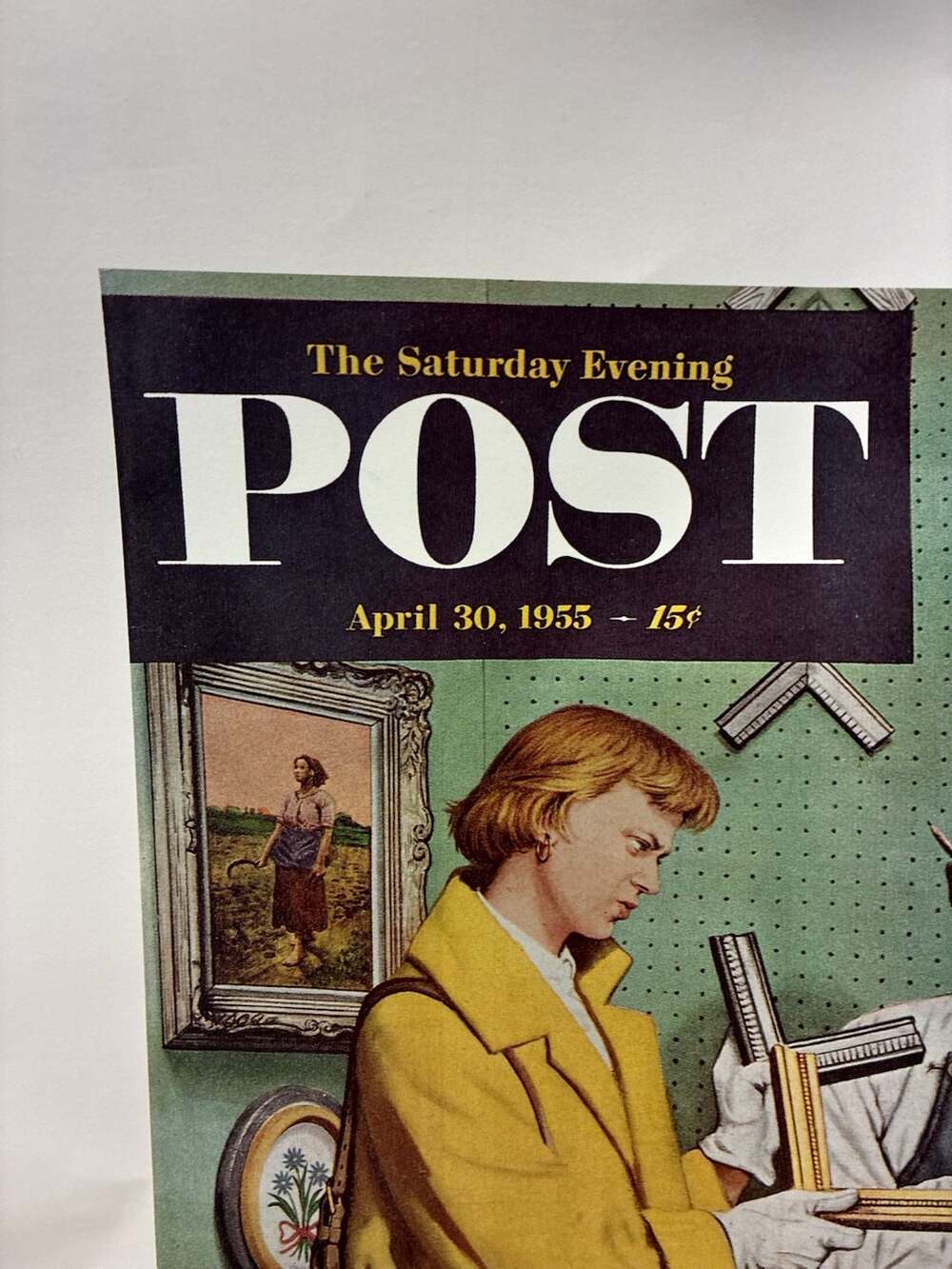 Lot of 2 The Frame Up Saturday Evening Post Cover, April 30, 1955, by Stevan Doh - Picture 3 of 15
